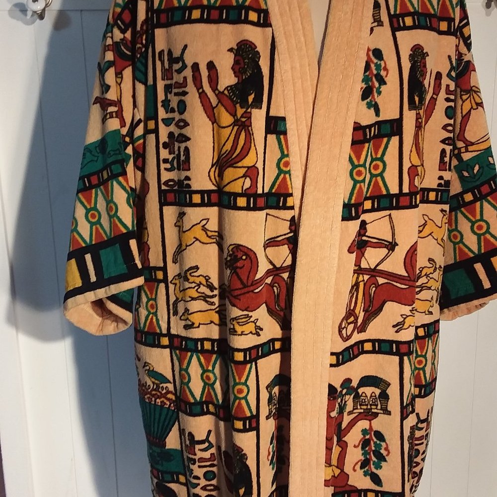 Vintage State O Maine Egyptian Hieroglyphic Robe - Gem